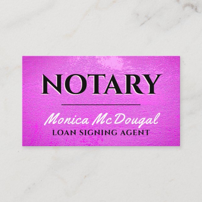 Lila, raue Imitate - Visitenkarte (Vorderseite)