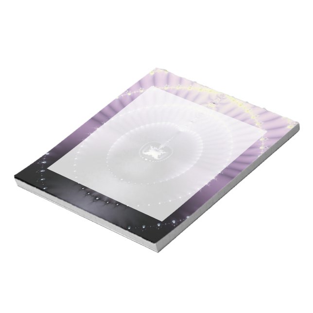 Lila Raum Notizblock (Rotiert)