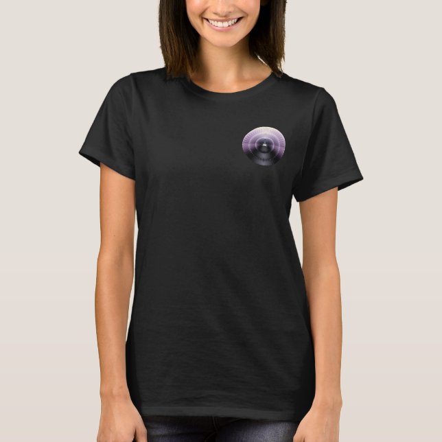 Lila Raum T-Shirt (Vorderseite)