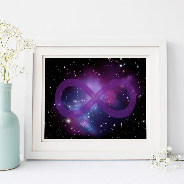 Lila Raumaufnahme Poster (Purple Celestial Infinity)