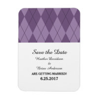 Lila Raute Save the Date Flexi Magnet
