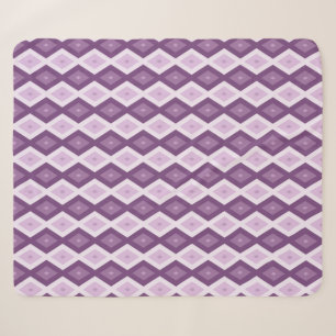 Lila Rautenmuster Sherpadecke