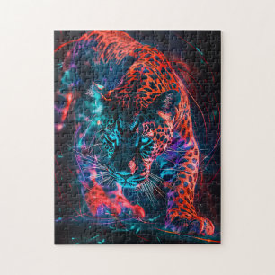 Lila Red Türkise Neon Jaguar Light