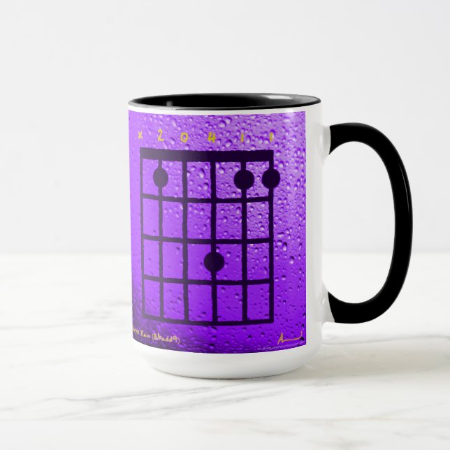 Lila Regen (Bb add9) Tasse (Rechts)