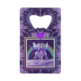 Lila Regen Fairy Geldbeutel Flaschenöffner