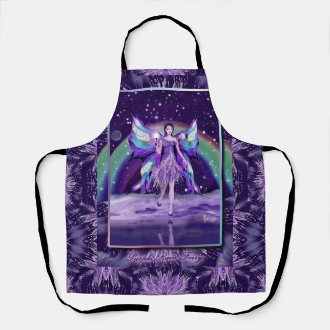 Lila Regen Fairy Schürze (Vorderseite)