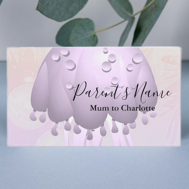 Lila Regen Visitenkarte (Von Creator hochgeladen)