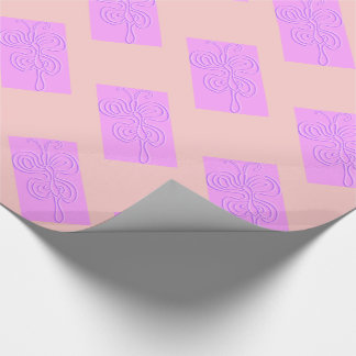 Lila "Regenbogen"-Schmetterling Geschenkpapier