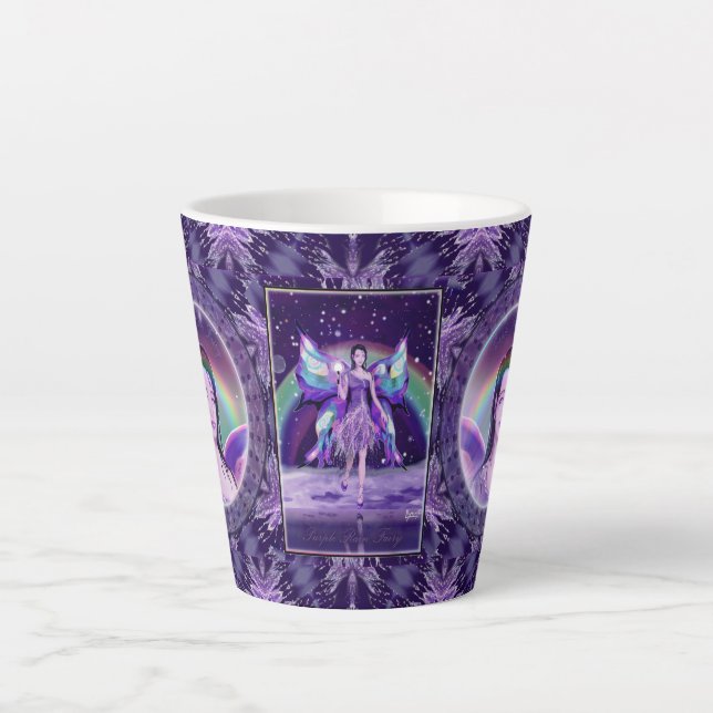 Lila Regenfee Milchtasse (Vorderseite)