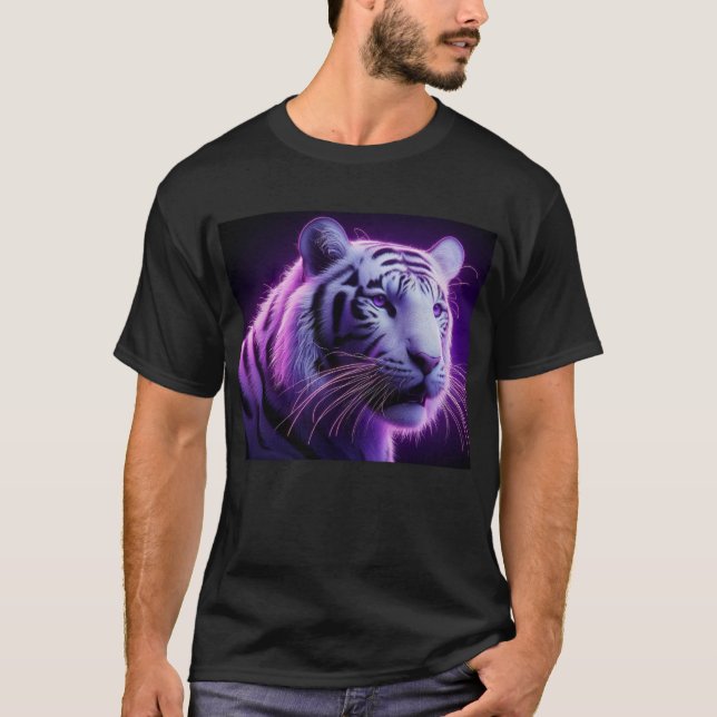 Lila Reign Royal Tiger T-Shirt (Vorderseite)