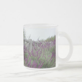 Lila Reihe Mattglastasse