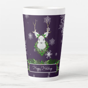 Lila Rentier Latte Tasse
