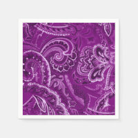 Lila Retro Paisley Bandanna/Bandana