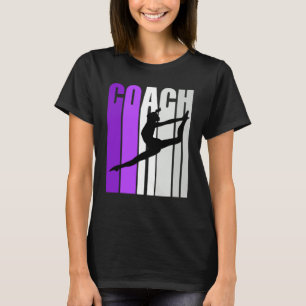 Lila Retro-Tanzlehrer Unterricht T-Shirt