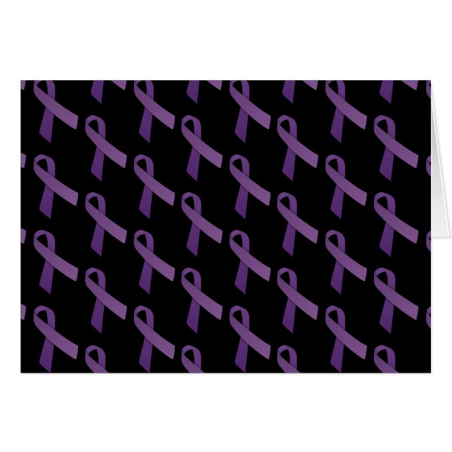 Lila Ribbbons gepolstertes Muster (Vorderseite (Horizontal))