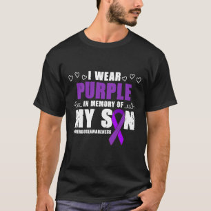 Lila Ribbo zur Sensibilisierung für Überdosierung T-Shirt
