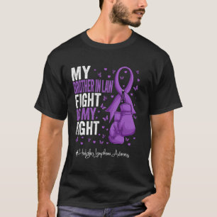 Lila Ribbon Bruder im Gesetz Hodgkins Lymphoma Awa T-Shirt