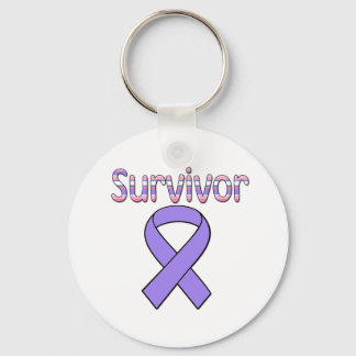 Lila Ribbon Survivor Schlüsselanhänger