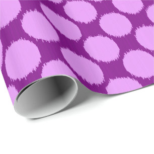 Lila Riesenscheide, Orchidee und Amethyste Geschenkpapier