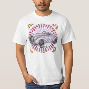 Lila Roadster-Auto T-Shirt