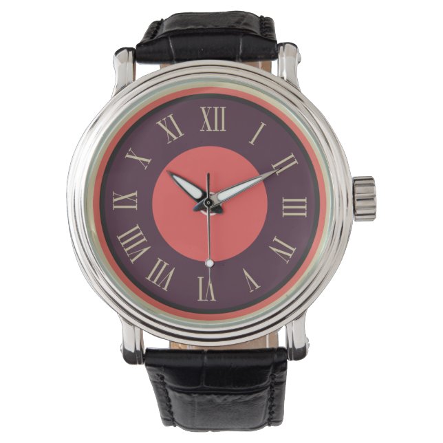 Lila-römisch Armbanduhr (Vorderseite)