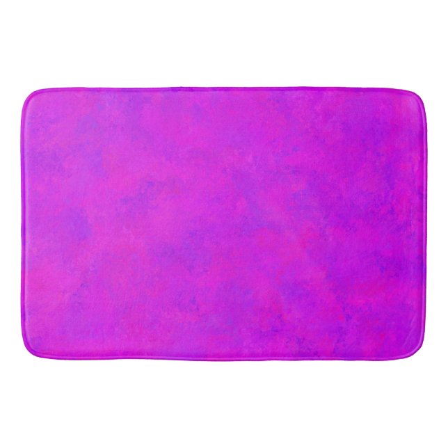 Lila rosa Abstraktes Muster Badematte (Vorderseite)