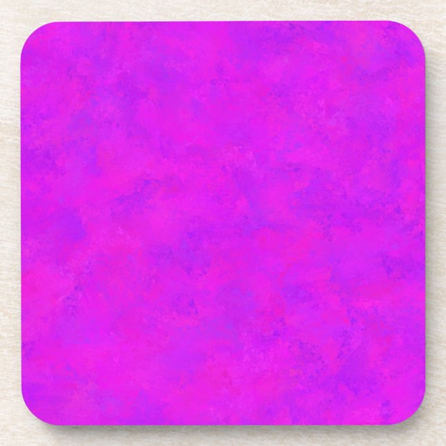 Lila rosa Abstraktes Muster Getränkeuntersetzer (Vorderseite)