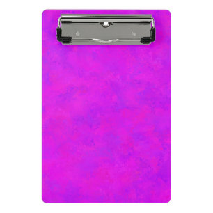 Lila rosa Abstraktes Muster Mini Klemmbrett