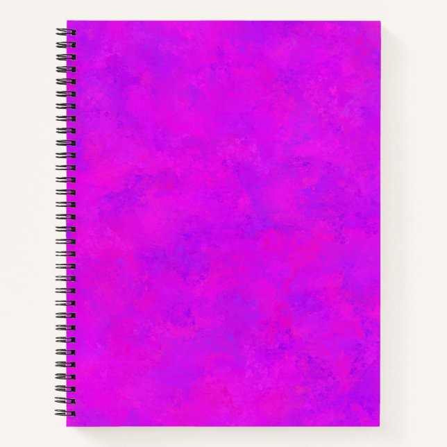 Lila rosa Abstraktes Muster Notizbuch (Vorderseite)