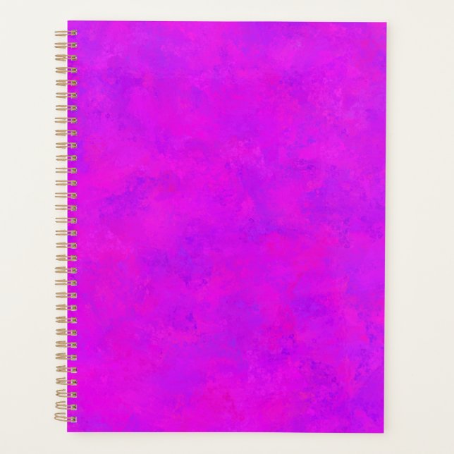 Lila rosa Abstraktes Muster Planer (Vorderseite)