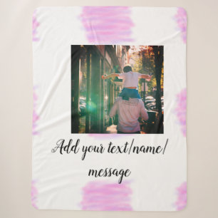Lila rosa Aquarellfarbe Vater Sohn Vater hinzufüge Sherpadecke