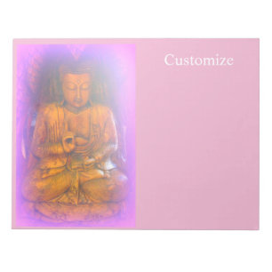 Lila-rosa-Aura-Buddha Notizblock