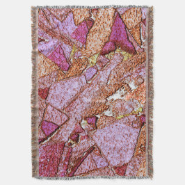 Lila rosa bemalte Vulkansteine zeichnend Decke