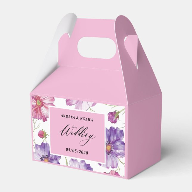 Lila Rosa-Bläserei Geschenkschachtel (Vorderseite)