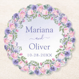 Lila Rosa-Bläserei Untersetzer