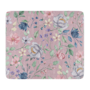 Lila rosa Blau- und Gelbbläschen Schneidebrett