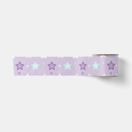 Lila, rosa, blaue Stangen, Streifen Satinband