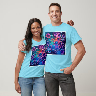 Lila Rosa Blubble Magie T-Shirt