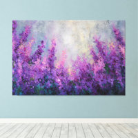 Lila Rosa Blumenfeld Abstrakte Wandkunst