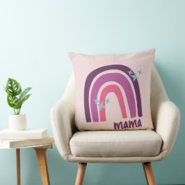 Lila rosa Bohemisch Rainbow Personalisiert Mama Kissen