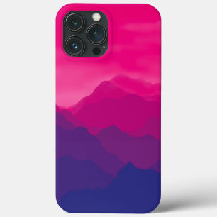 Lila Rosa Gebirgsgletscherung Case-Mate iPhone Hülle