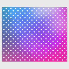 Lila rosa Herzkloster Geschenkpapier