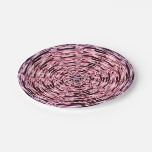Lila-Rosa-Imitate Satin-7-Zoll-Papierplatte Pappteller