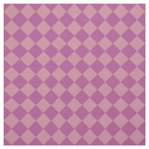 Lila Rosa Karo-Diamant-Muster Stoff