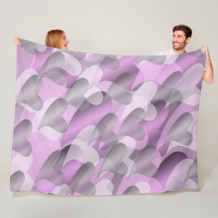 lila, rosa, lila, herz, herzen, hochzeit, Liebe, Fleecedecke