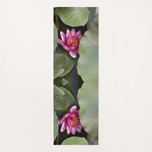 Lila, rosa Lotos-Blume Yogamatte