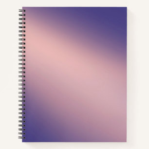 Lila Rosa-Mondlicht-Omereffekt Notizbuch