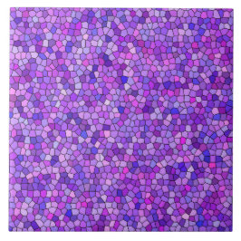 Lila Rosa Mosaikmuster Fliese