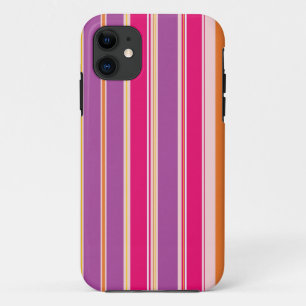 Lila rosa Muster für vertikale Streifen Case-Mate iPhone Hülle
