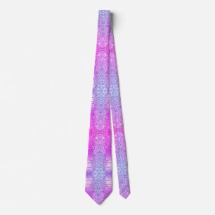 Lila rosa Neon Glitzer Sparkone Tropfen Night Part Krawatte
